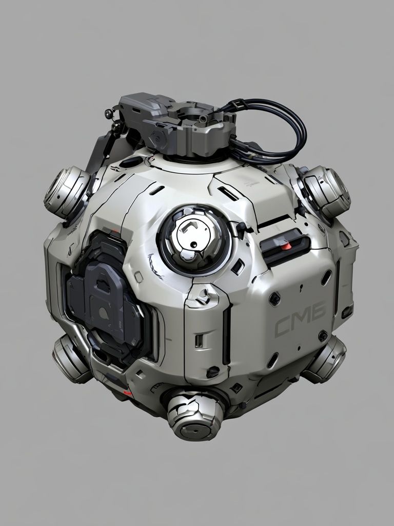 Sci-Fi Orb Device Illustration Poster. poster detail