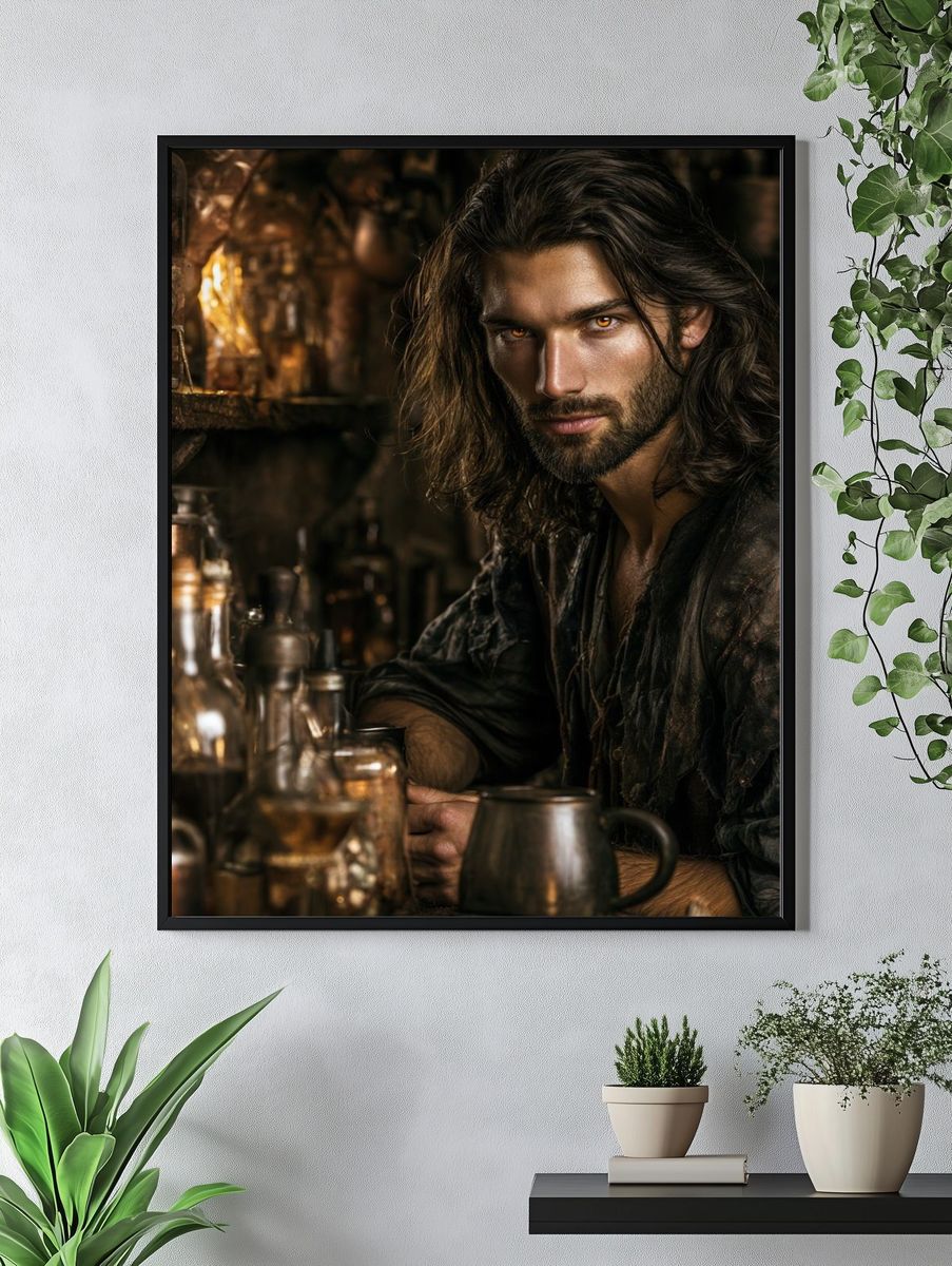 Mystic Tavern Portrait Print. — room view 4
