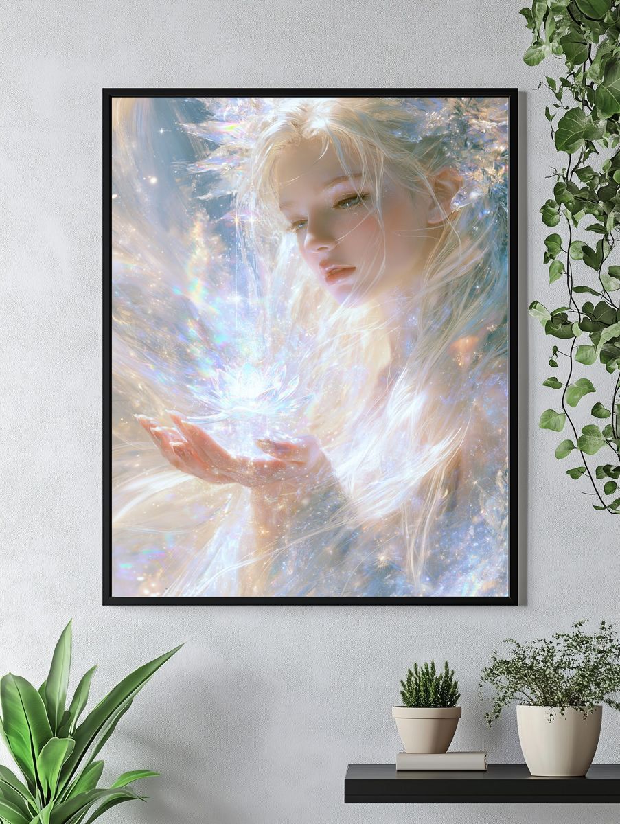 Celestial Fairy Portrait Print. — room view 4