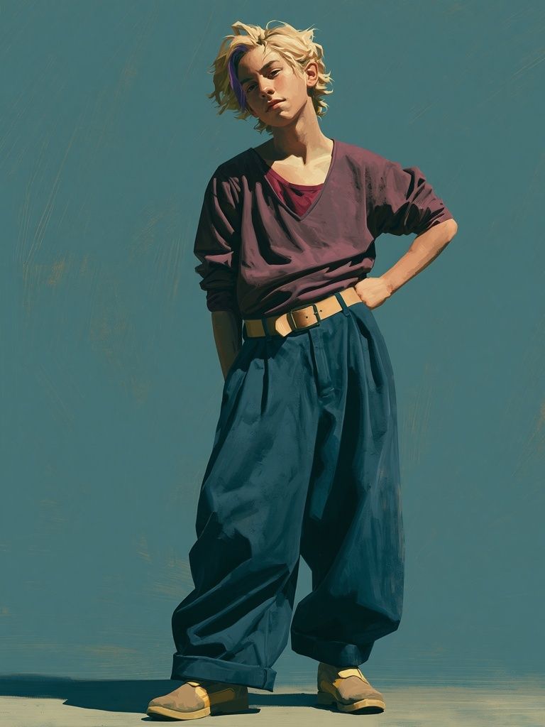 Stylish Portrait Illustration Poster. poster — illustration art