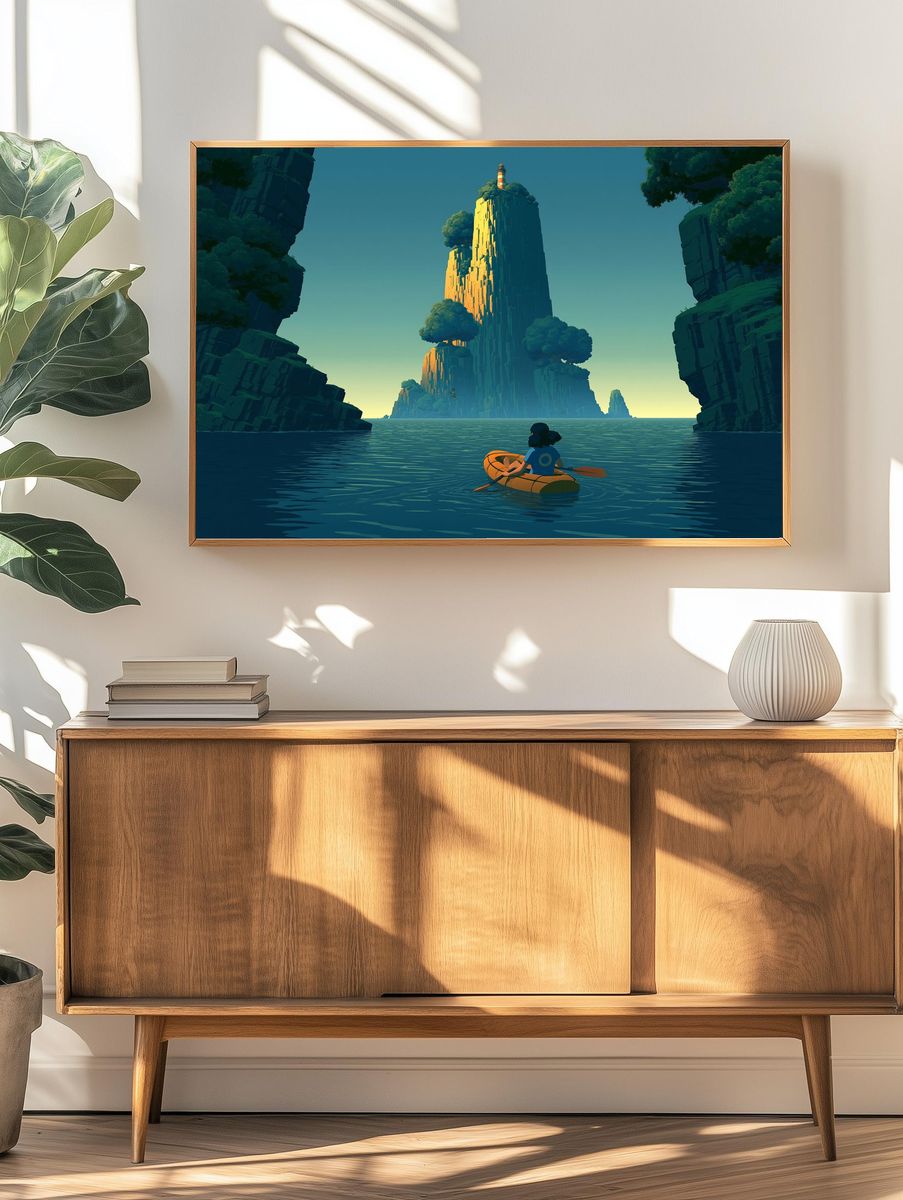 Island Lighthouse Adventure Print. — room view 3