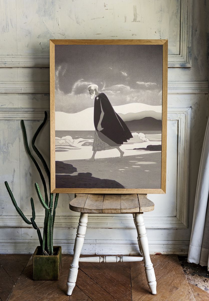 Elder Wanderer — Illustration Print. — room view 1