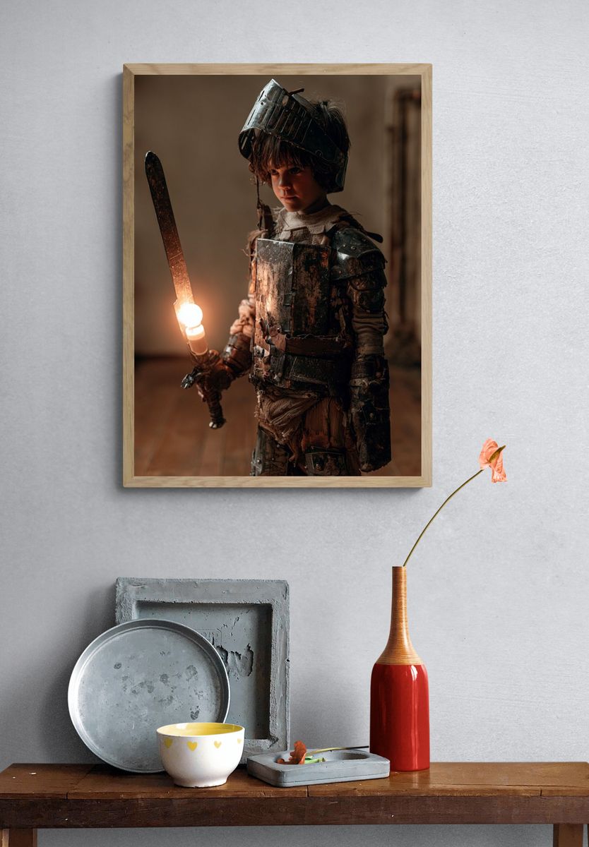 Armored Child Fantasy Poster. — room view 3
