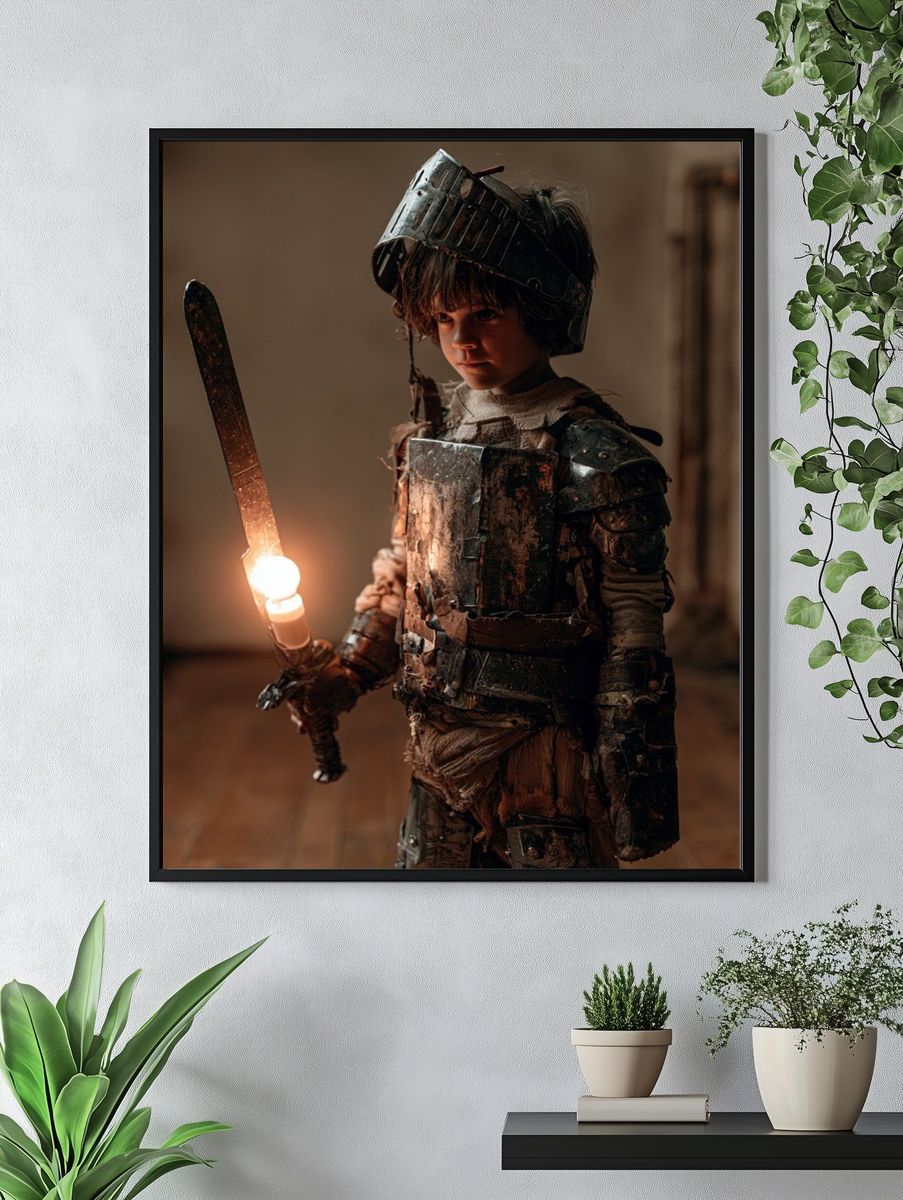 Armored Child Fantasy Poster. — room view 4
