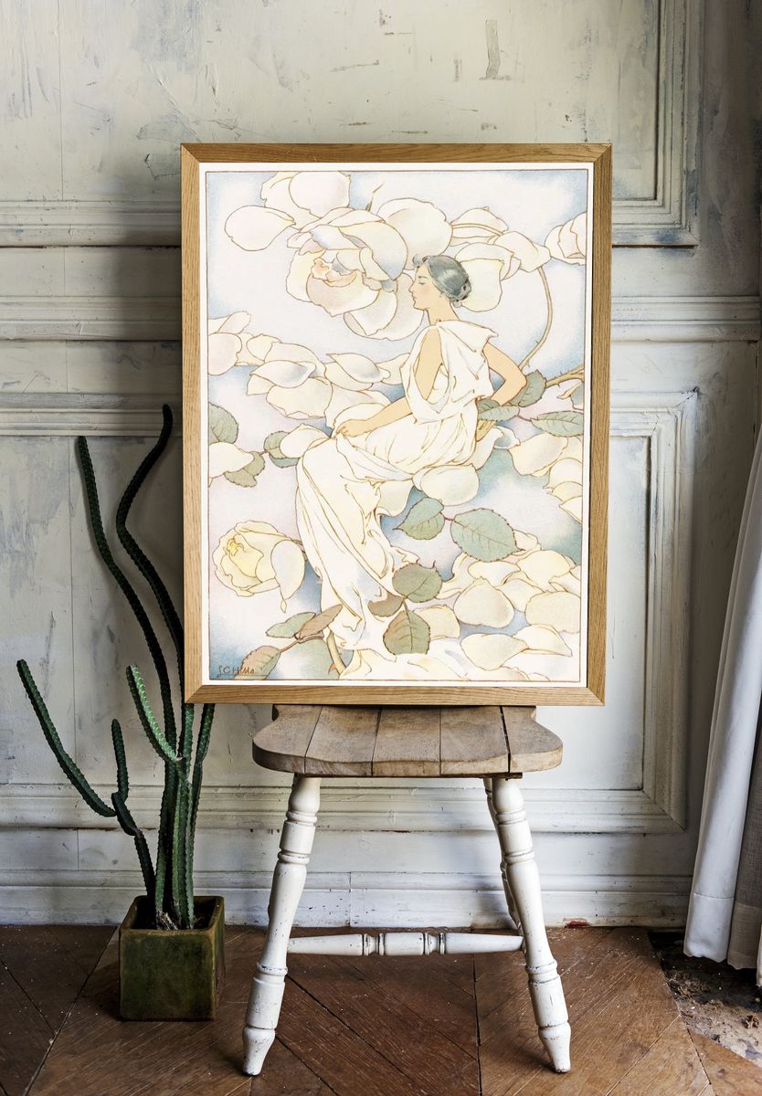 Flower fairy (1861–1897), vintage illustration. room preview