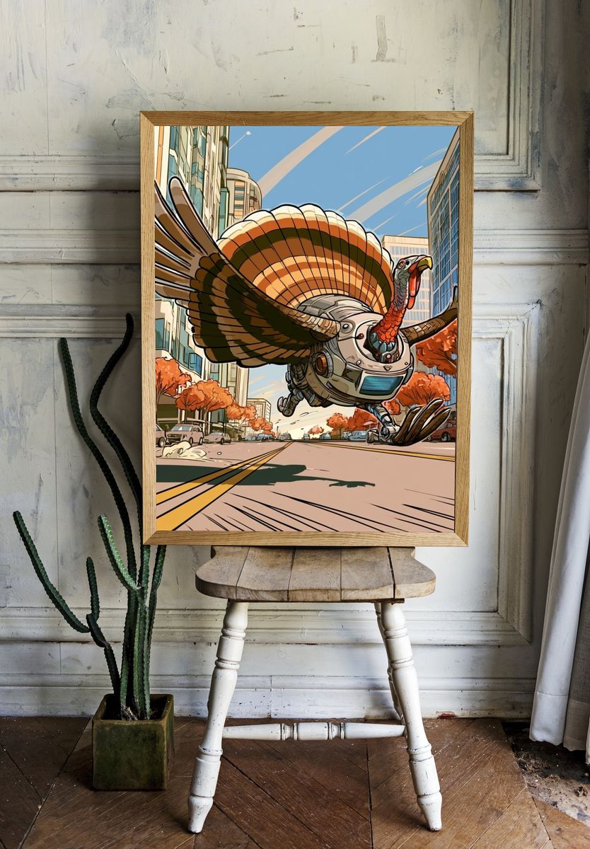 Cyber Turkey City Chase Poster. — room view 1