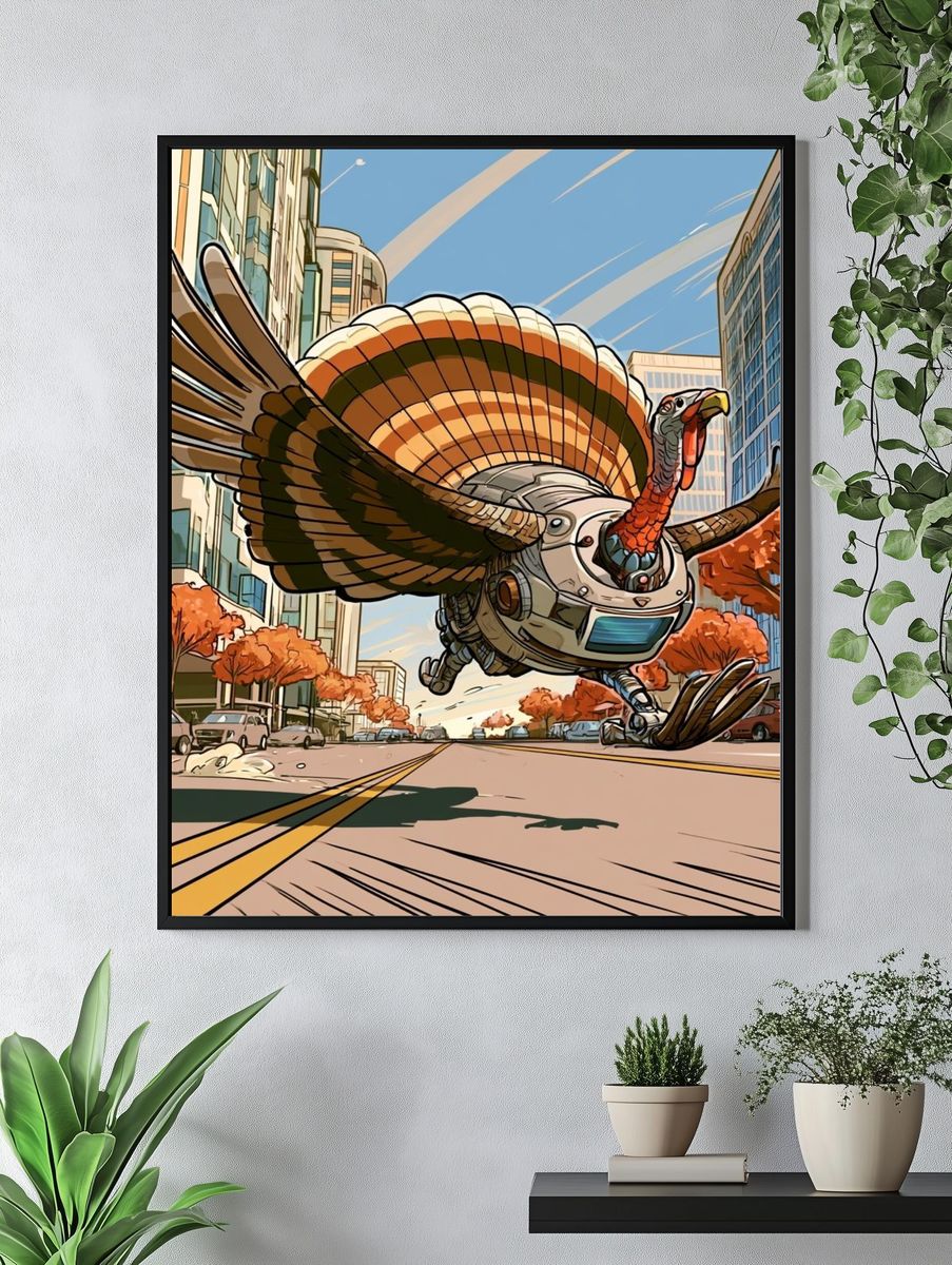 Cyber Turkey City Chase Poster. — room view 4