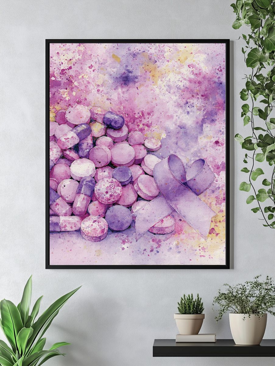 Child on Leopard Fantasy Illustration Poster. — room view 4
