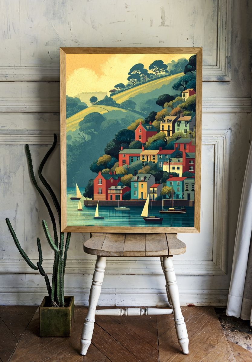 Harbor Village Hillside Print room preview