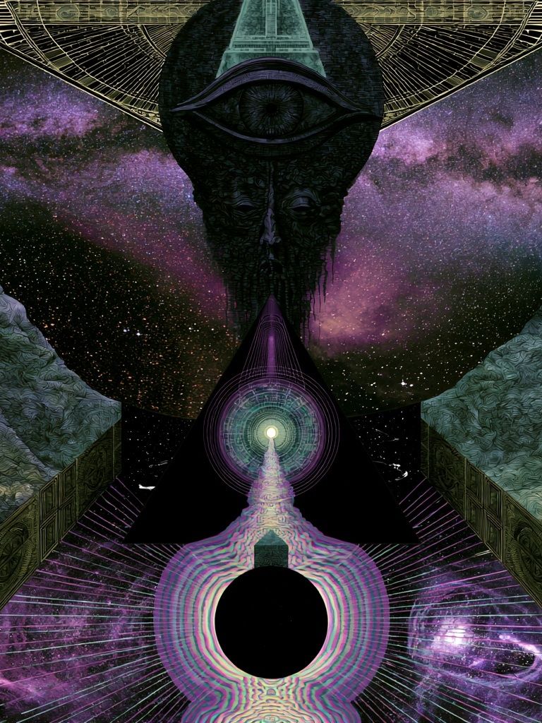 Cosmic Eye Surrealism Poster. poster — illustration art