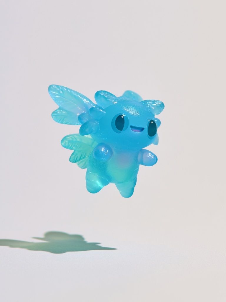 Blue Fairy Creature Illustration Print. poster — illustration art