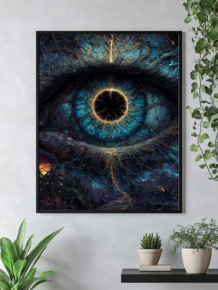 Moonlit Observatory in Hanbok Poster. — room view 4