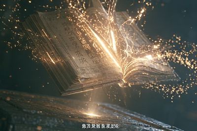 Enchanted Floating Book Poster.