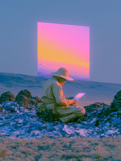 Surreal Desert Vision Photography Print.