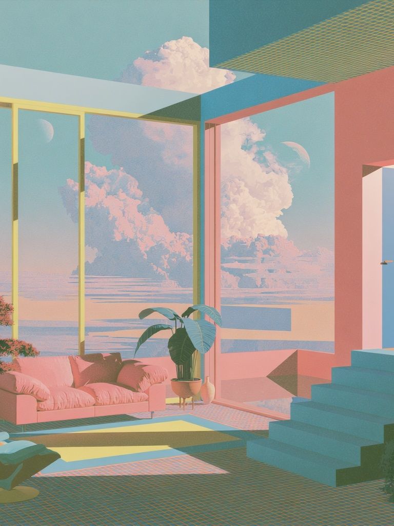 Pastel Dream Interior Poster. poster detail