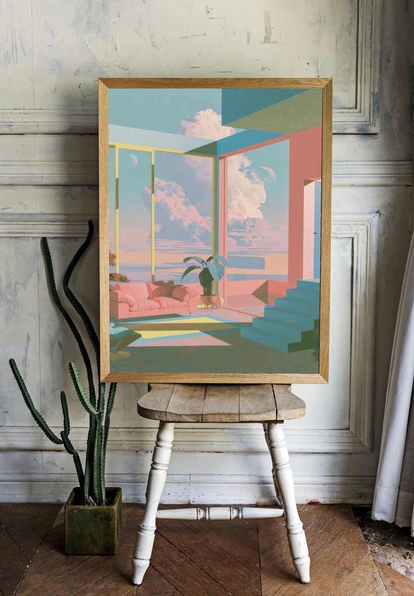 Pastel Dream Interior Poster. room preview