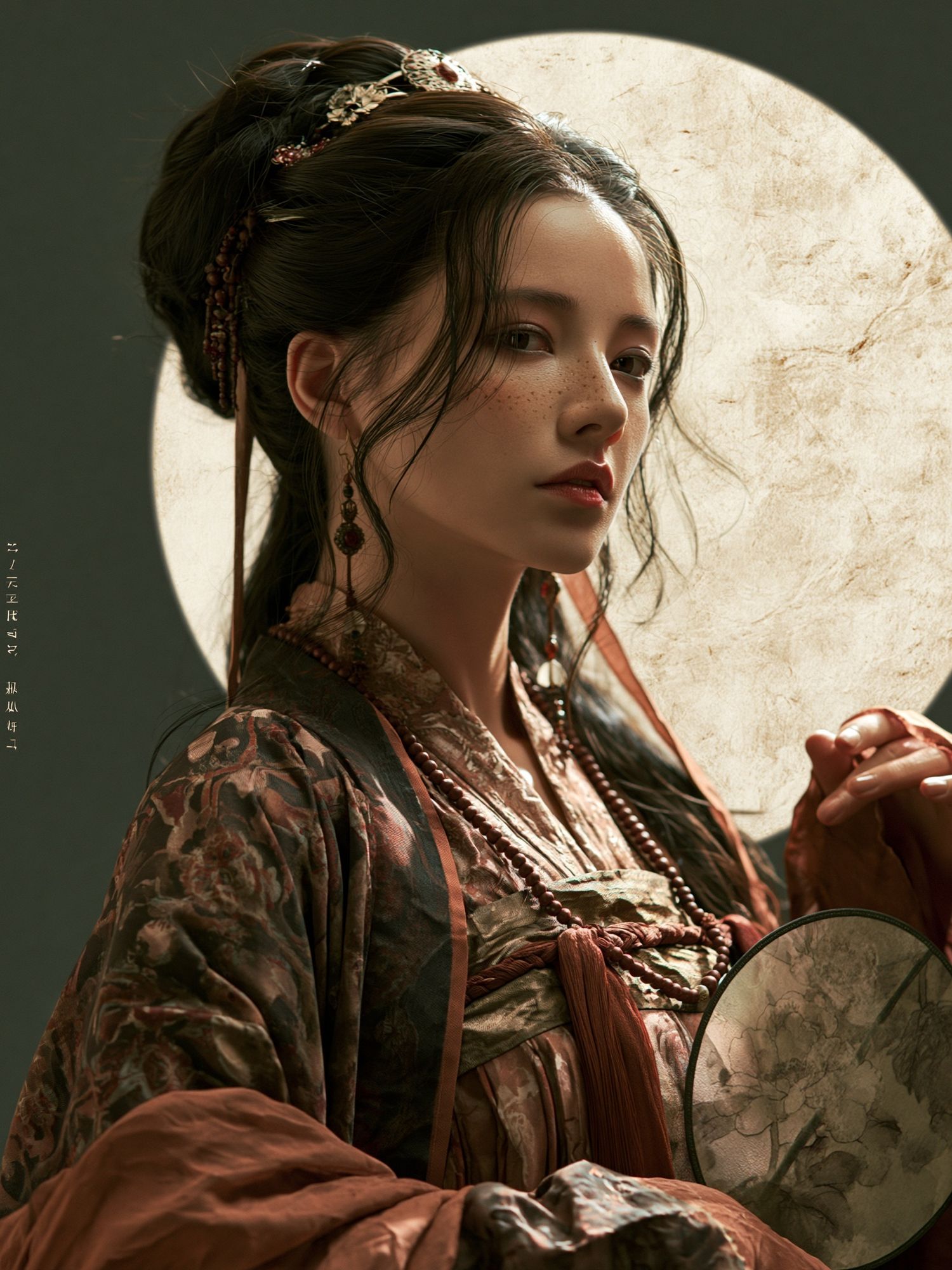 Elegant Geisha Portrait Print. poster detail