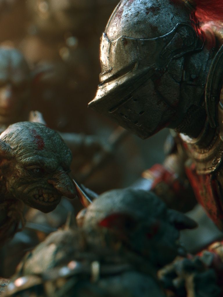 Goblin Battle Scene Illustration Poster. poster — illustration art