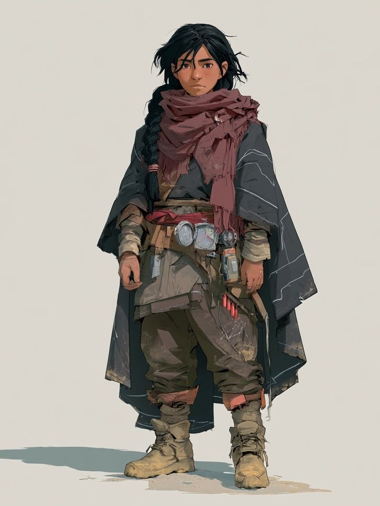 Fantasy Warrior Character Illustration Poster. poster detail