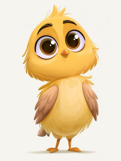 Cute Chick Cartoon Print. poster print