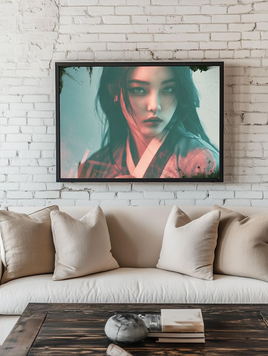 Mystic Woman Portrait Print. room preview