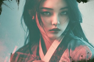 Mystic Woman Portrait Print. poster
