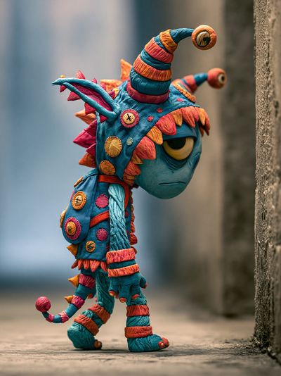 Whimsical Monster Character Poster.