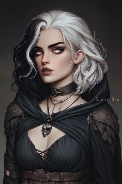 Gothic Fantasy Portrait Print.