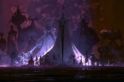 Dark Fantasy Tent City Poster. poster — illustration art