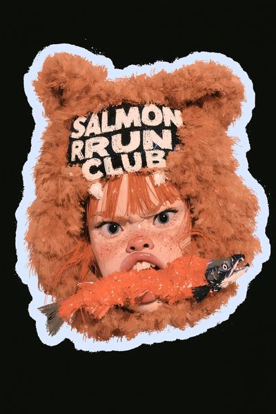 Salmon Run Club Illustration Poster. poster