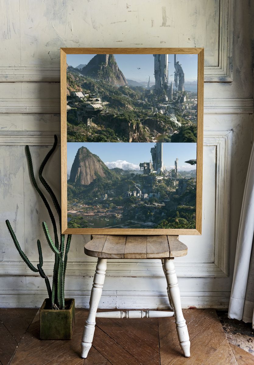 Knight and Horse Illustration Poster. room preview