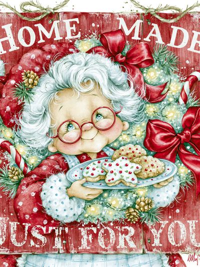 Home Made Santa Christmas Illustration Poster.