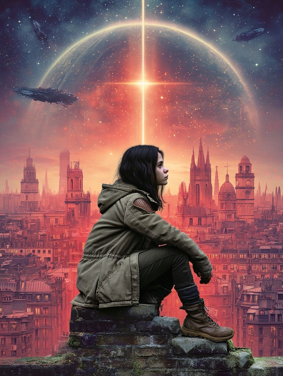 Sci-Fi City Horizon Poster. poster detail