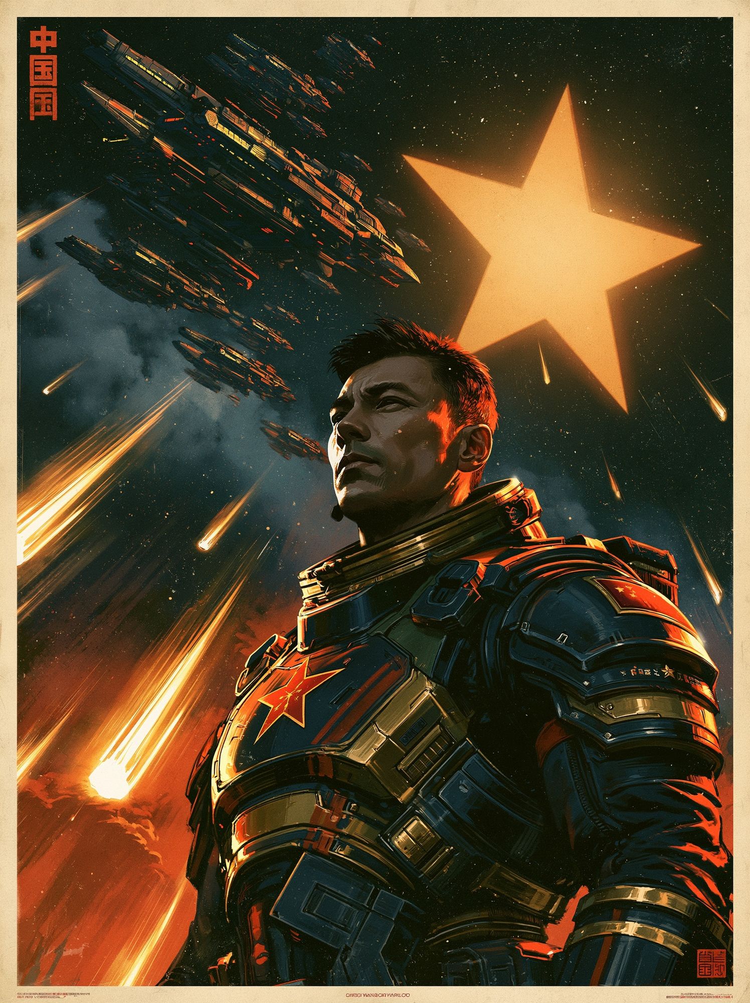 Space Soldier — Sci-Fi Print. poster detail