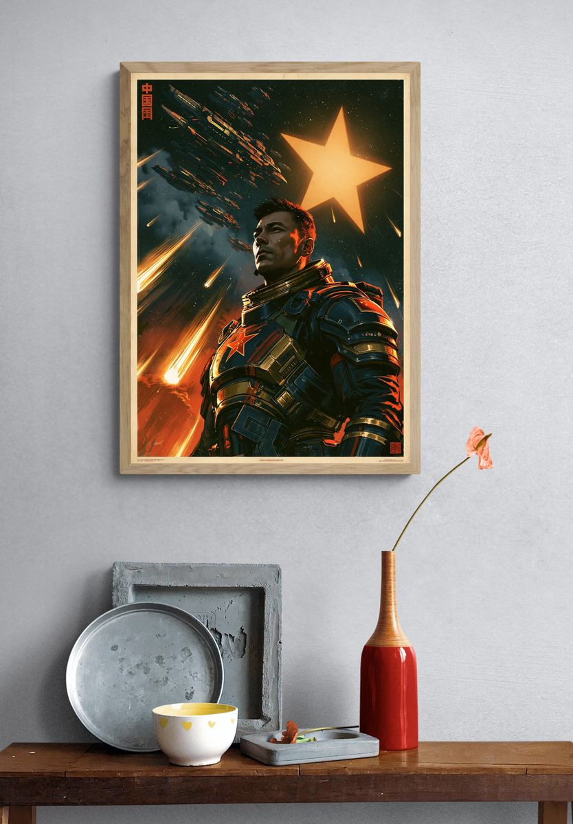 Space Soldier — Sci-Fi Print. — room view 3