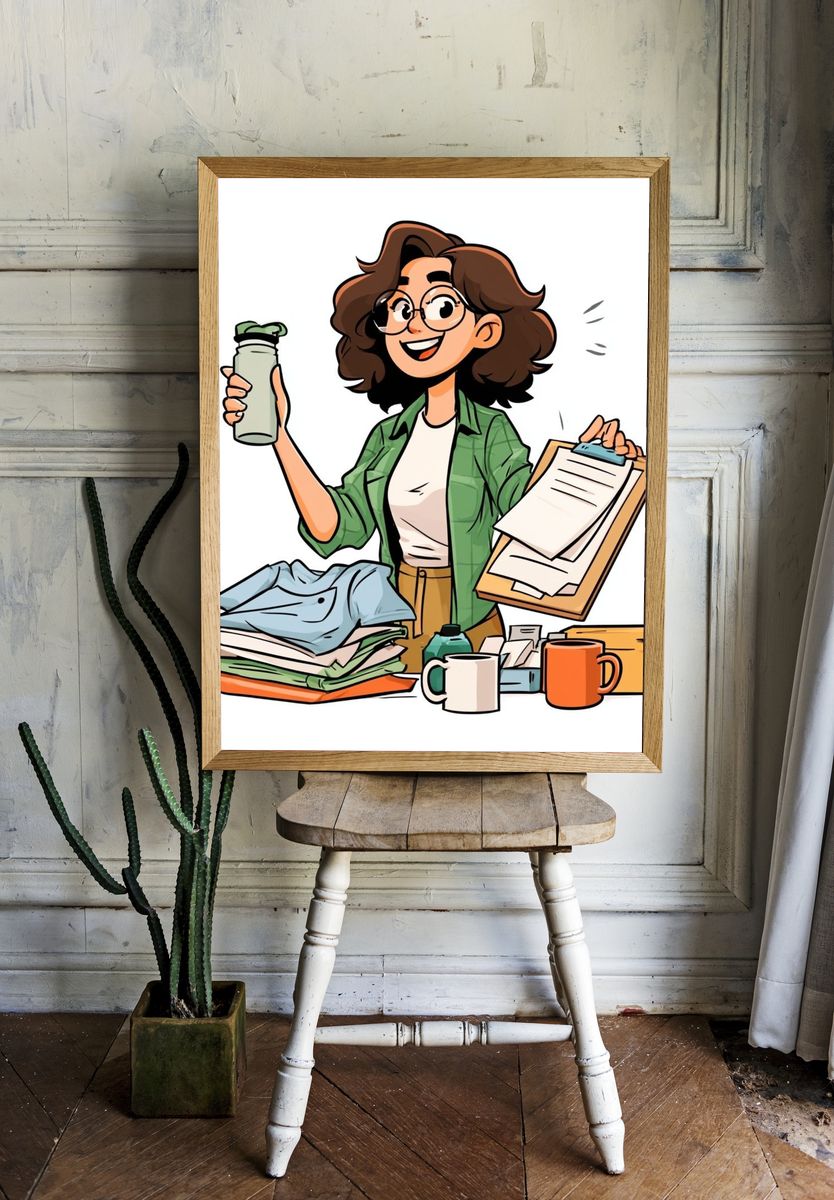 Organized Student Illustration Poster. — room view 1