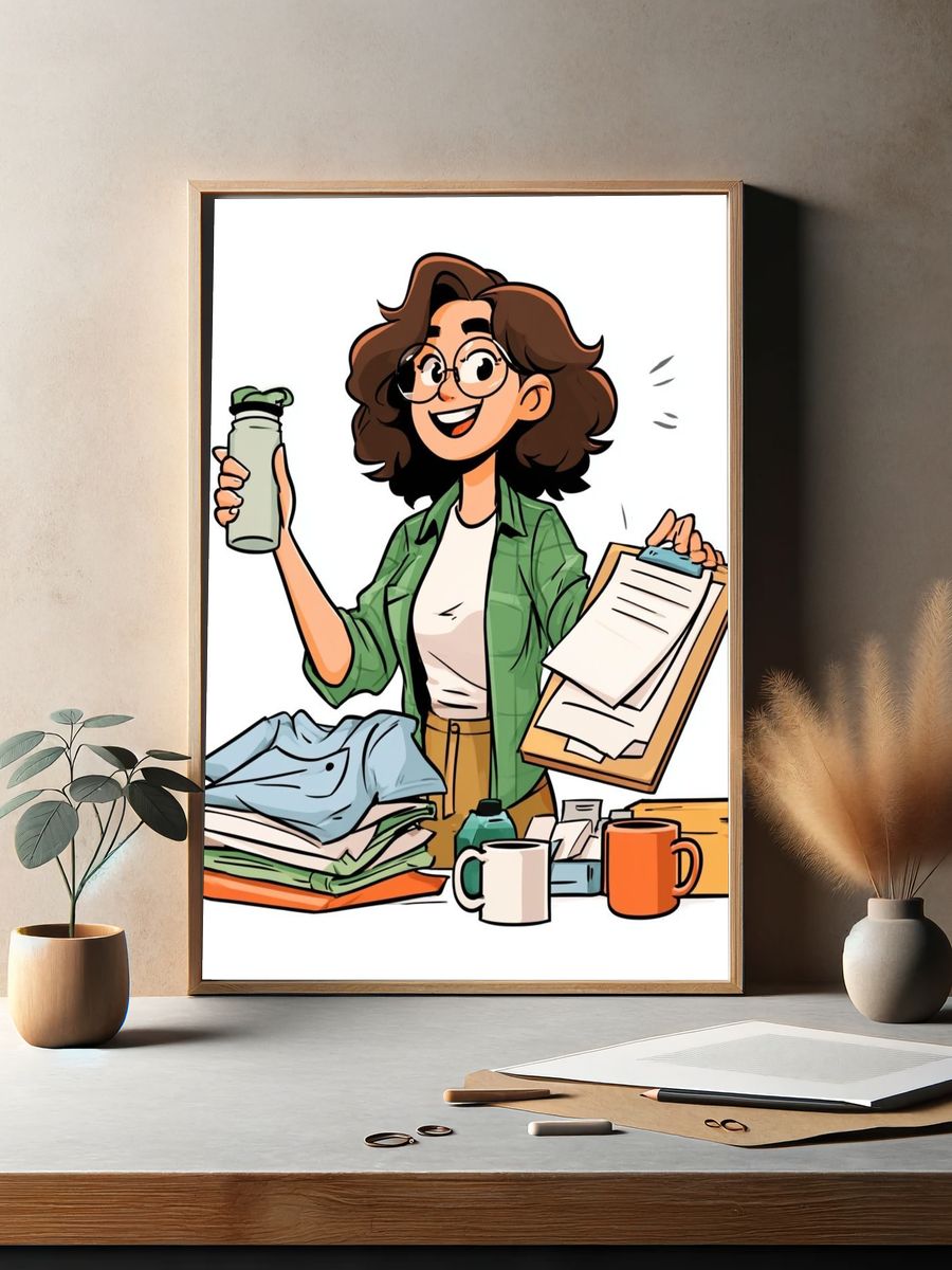 Organized Student Illustration Poster. — room view 2