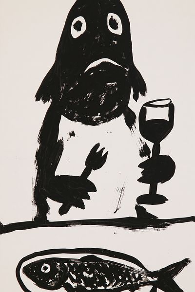 Fish and Ghost Ink Poster. poster