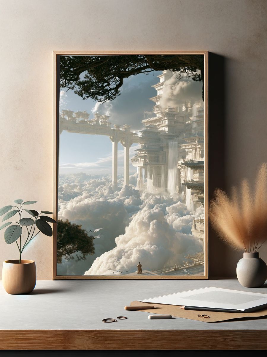 Cloud City Temple Fantasy Print. — room view 2