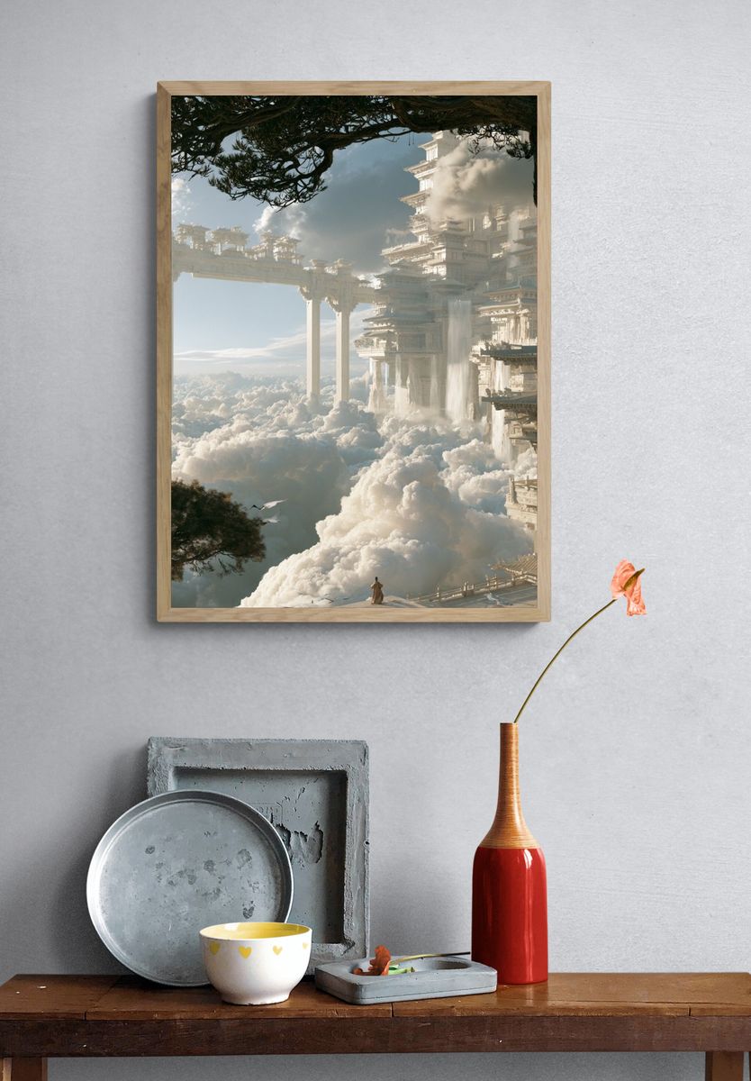 Cloud City Temple Fantasy Print. — room view 3