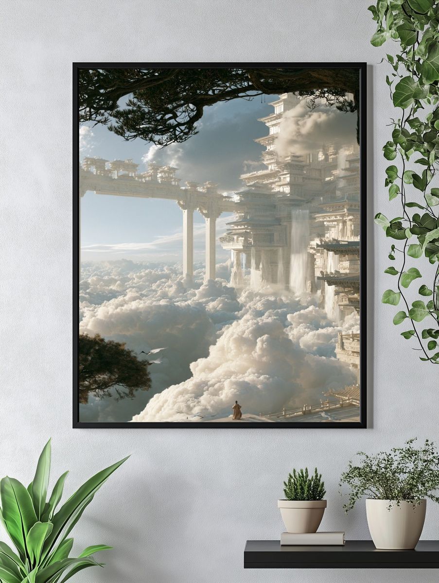 Cloud City Temple Fantasy Print. — room view 4