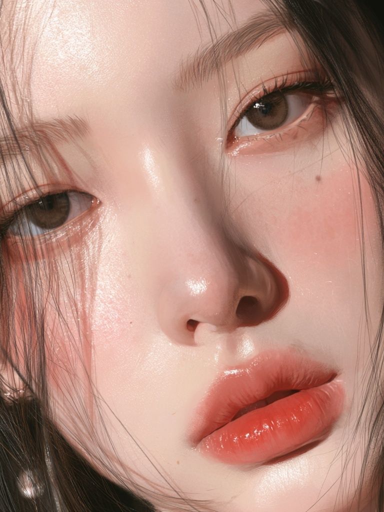 Soft Glam Portrait Print. poster detail