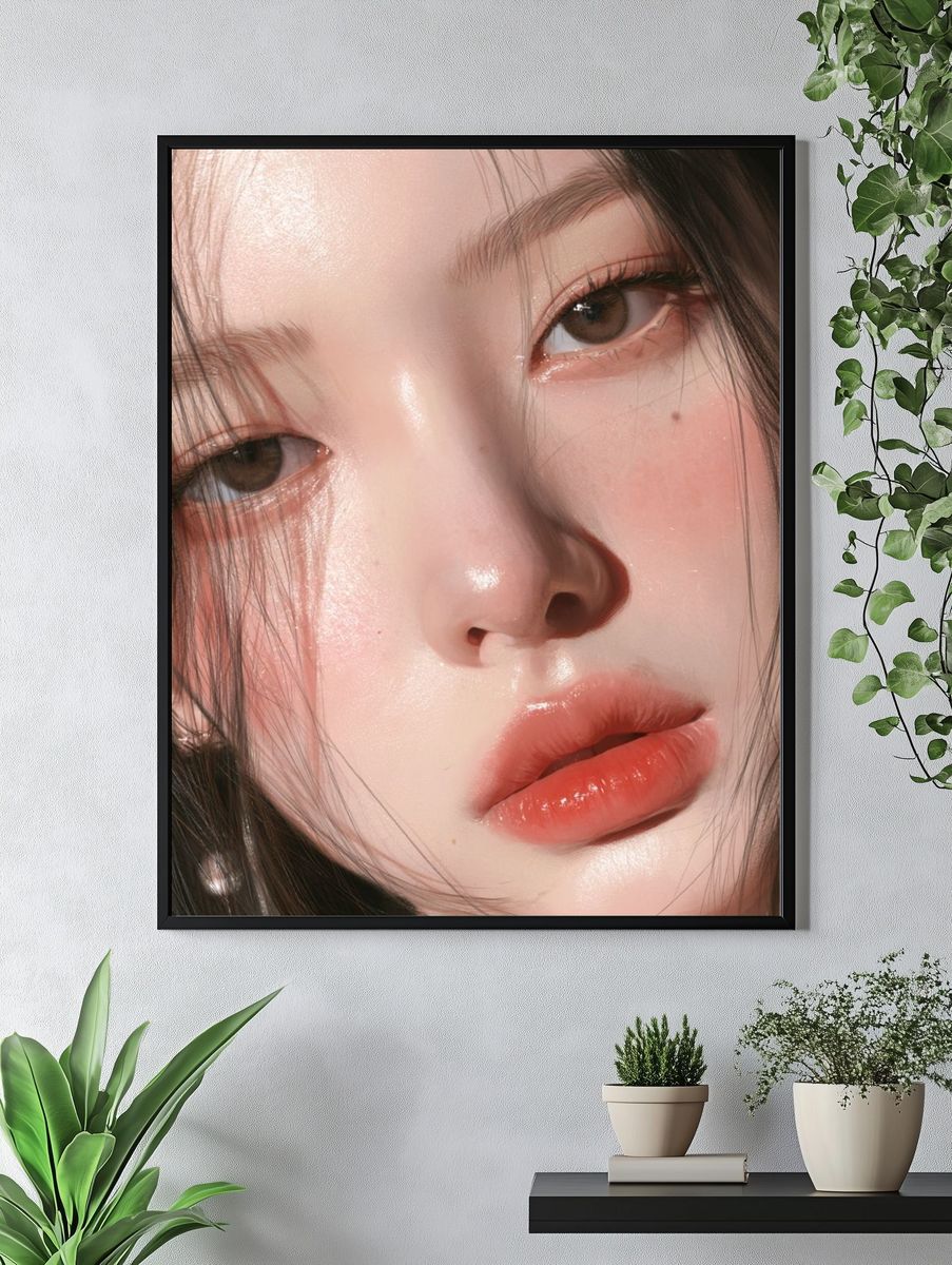 Soft Glam Portrait Print. — room view 4