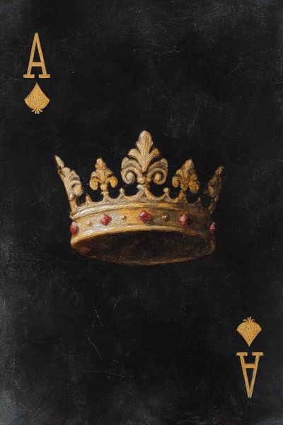 Royal Crown Ace of Spades Poster.