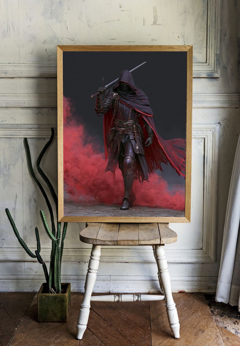 Shadow Assassin Fantasy Print. — room view 1