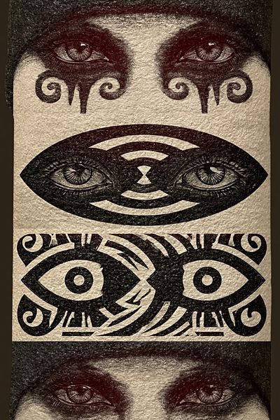 Mystic Eyes Illustration Poster. poster