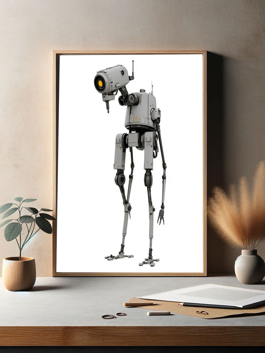 Sci-Fi Robot Character Print. — room view 2