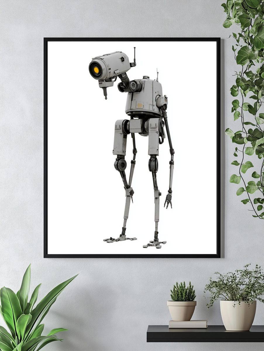 Sci-Fi Robot Character Print. — room view 4