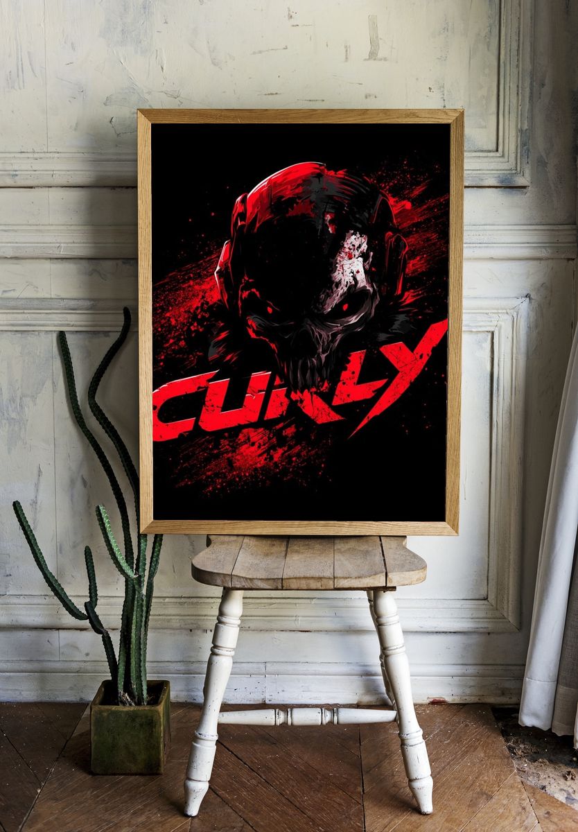 Skull Culty Horror Poster. room preview