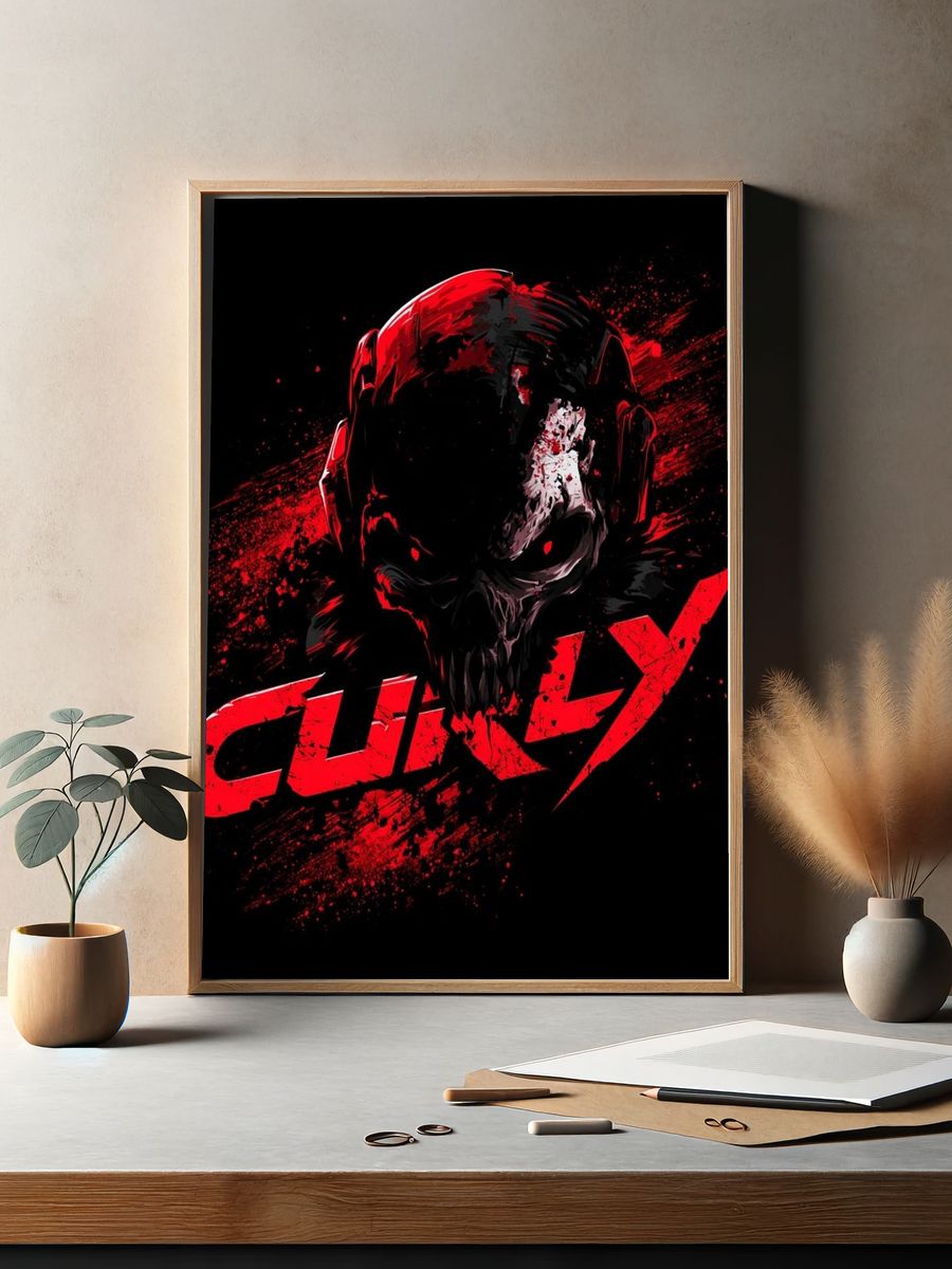 Skull Culty Horror Poster. — room view 2